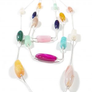 Slimline Pebble Triple Strand Necklace